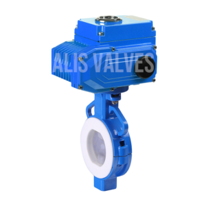 PFE LINED ELECTRIC BUTTERFLY VALVE